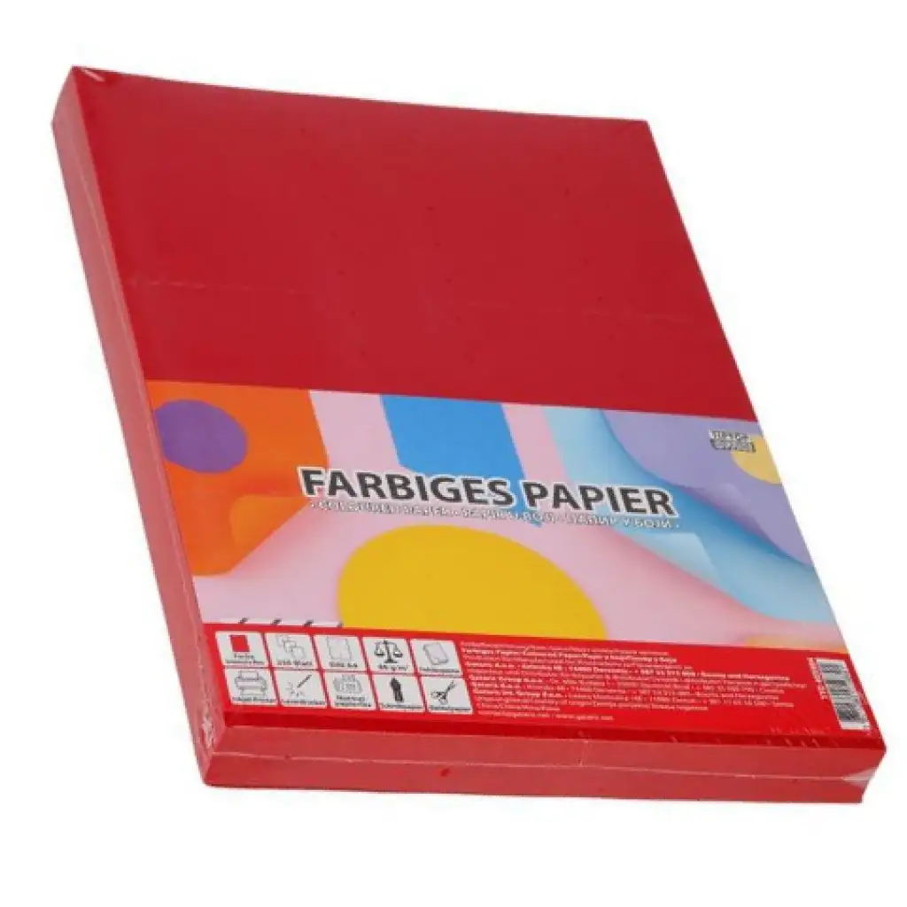 Spirit: Červený kopírovací papier A4 80g 250ks