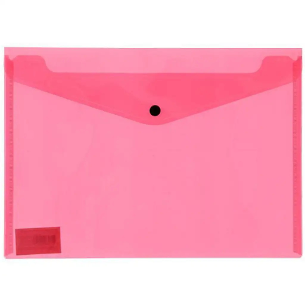 Spirit:Červený transparentný obal na dokumenty A/4