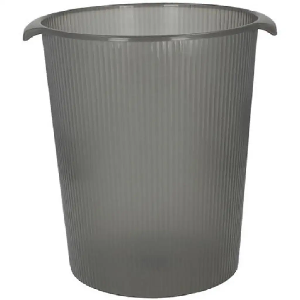 Spirit: Plastová nádoba na smeti v priehľadnej čiernej farbe 12L