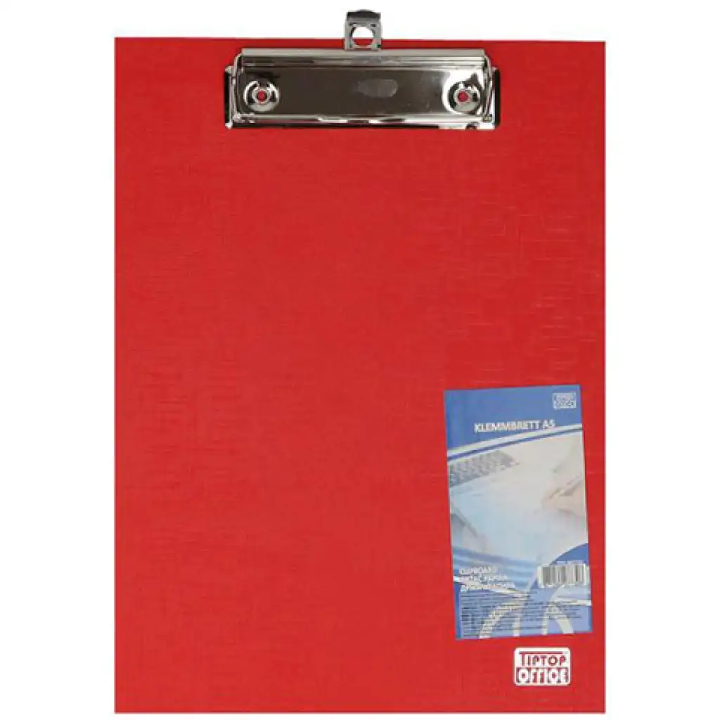 Spirit: Podložka na písanie s klipom A5 v červenej farbe