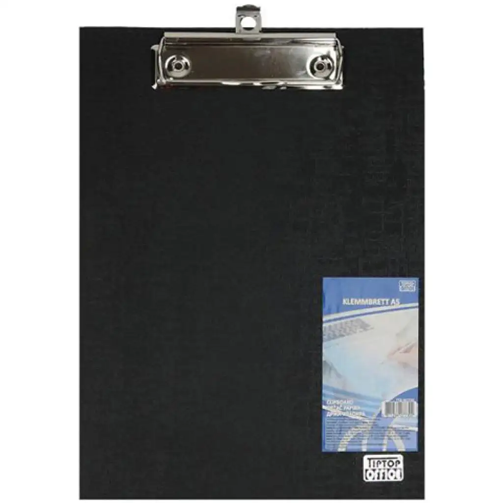 Spirit: Podložka na písanie s klipom A5 v čiernej farbe