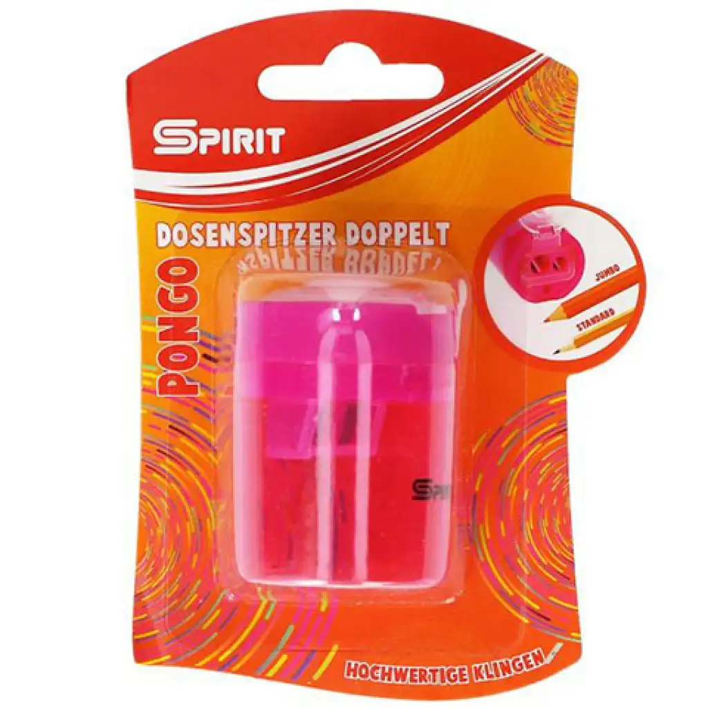 Spirit: Pongo 2 lyukú tartályos hegyező többféle színben 1db-os csomag kép 2