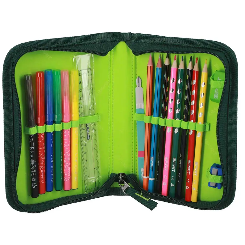 Spirit: Raptor dinosaurusová školská taška, batoh 5-dielna sada 38x17x28cm kép 5