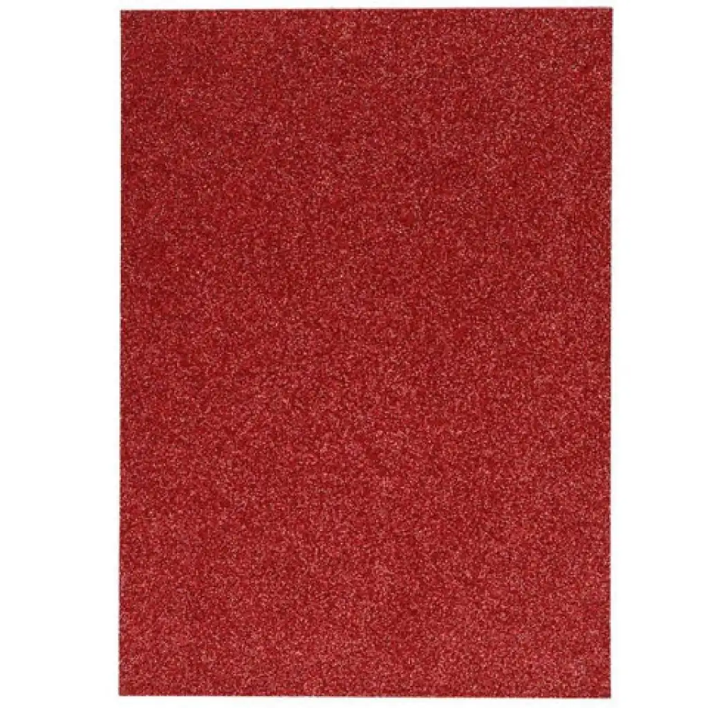 Spirit: Samolepiaca trblietavá dekoračná penová špongia v červenej farbe A/4 1ks