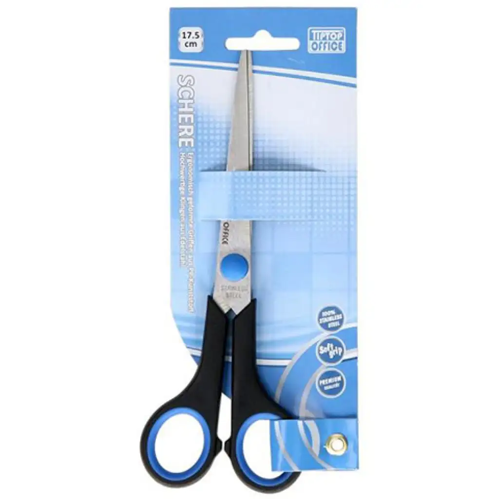Spirit: Soft Grip školské a kancelárske nožnice s 17,5 cm čepeľou z nehrdzavejúcej ocele