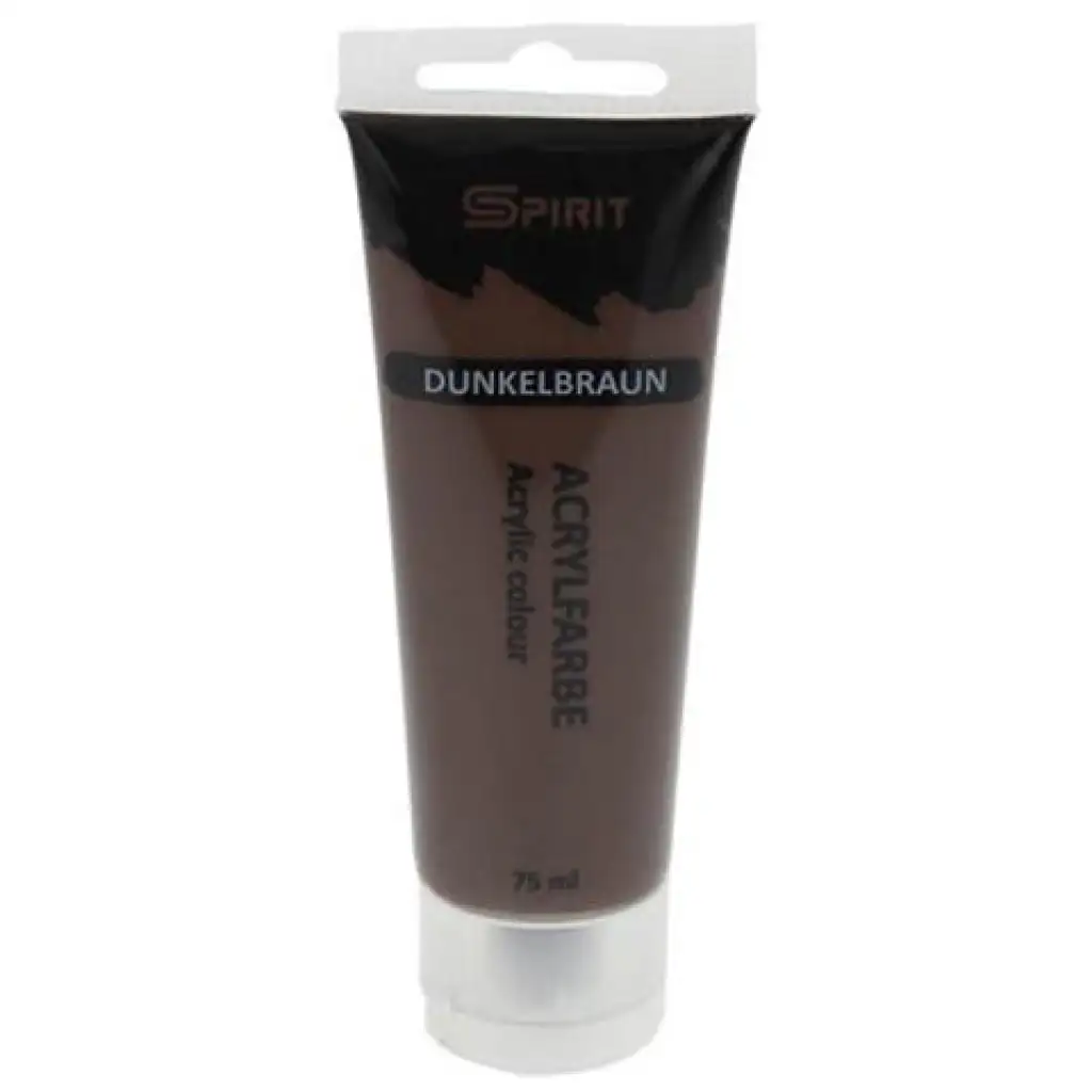 Spirit: Tmavo-hnedá akrylová farba 75ml kép 1