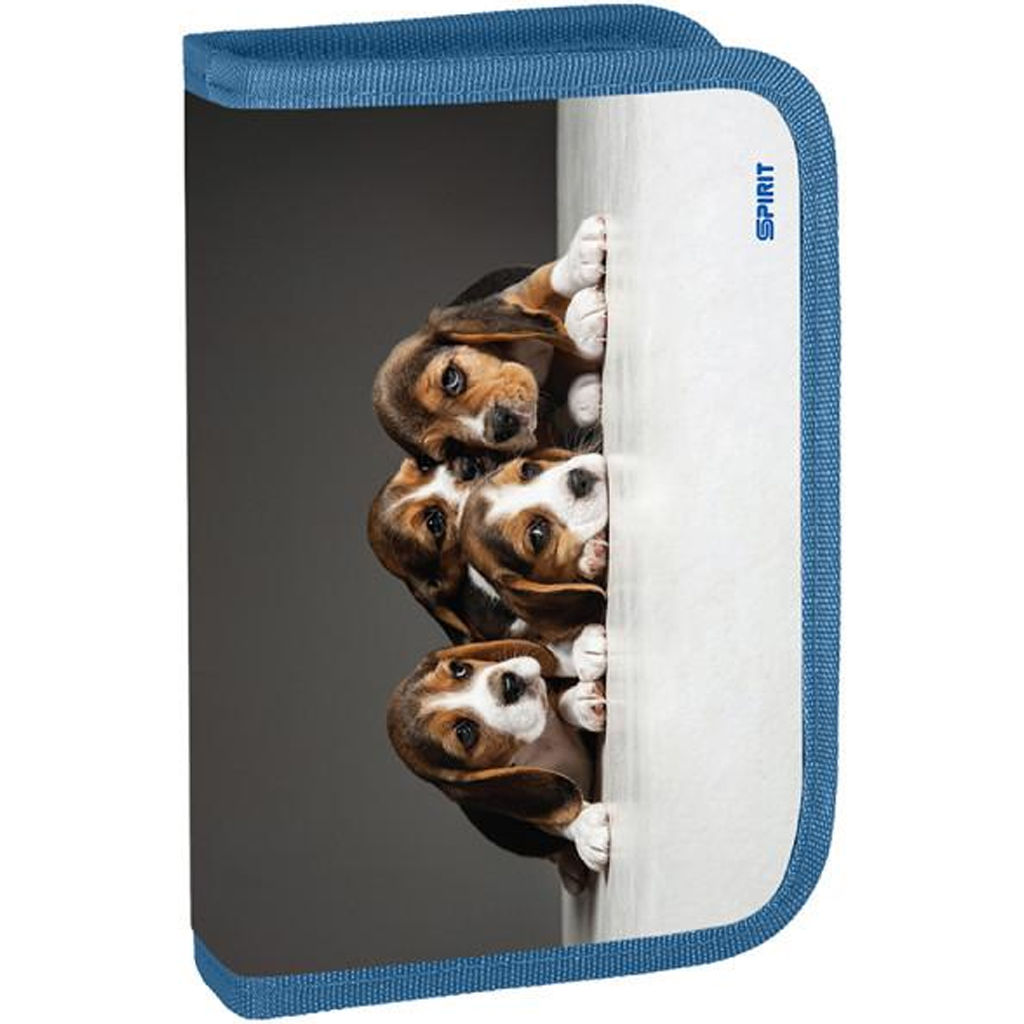 Spirit: Puzdro na perá s motívom psíka, rozkladacie, naplnené, 50-dielne