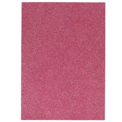 Spirit: Trblietavá dekoračná penová špongia v tmavoružovej farbe A/4 1ks