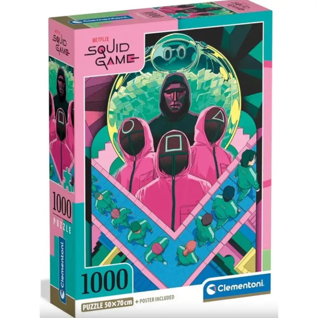Squid Game 2 kompaktné 1000-dielne puzzle - Clementoni