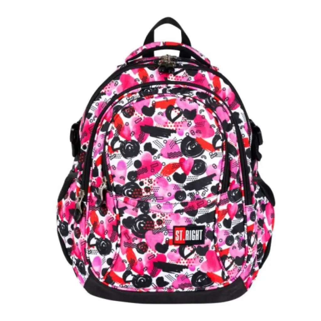 St.Right Hearts ergonomikus iskolatáska hátizsák 40x28x18cm kép 1