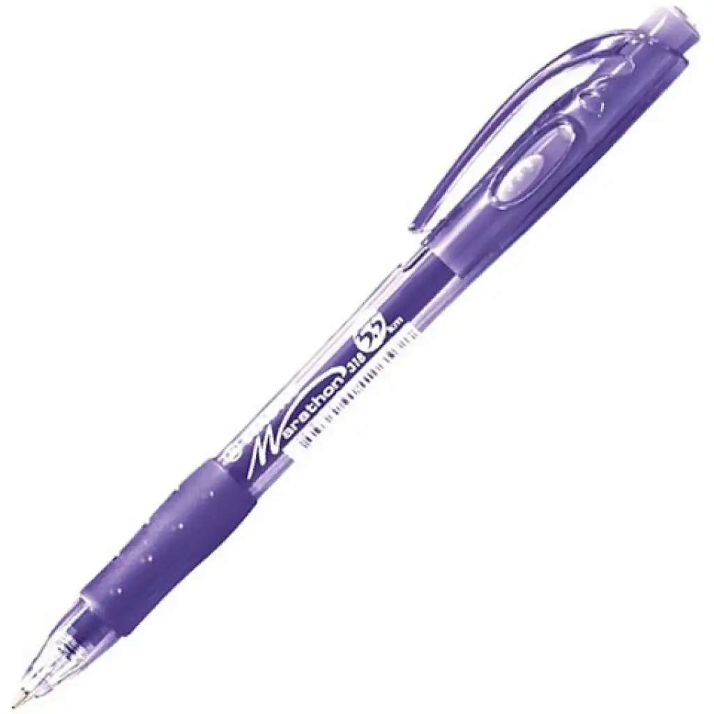 Stabilo: Marathon fialové guľôčkové pero 0,38