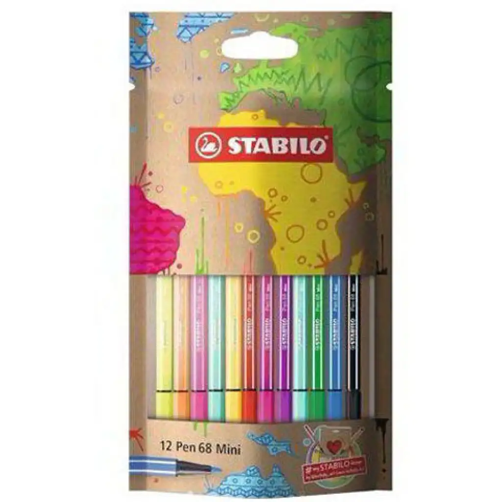 Stabilo: Pen 68 Mini 12 dielny set farebných fixiek
