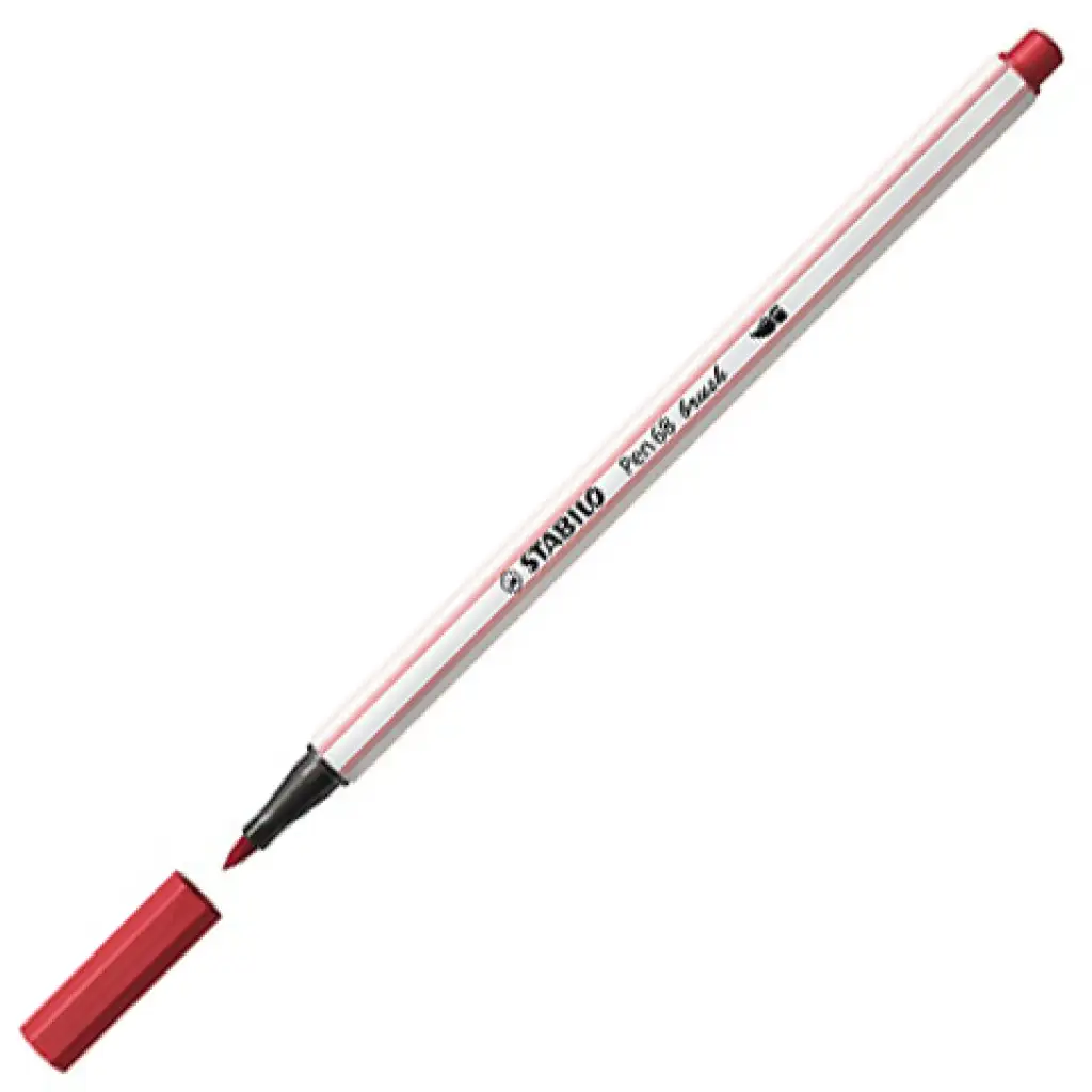 Stabilo: Pen 68 brush ecsetfilc sötétpiros színben kép 1