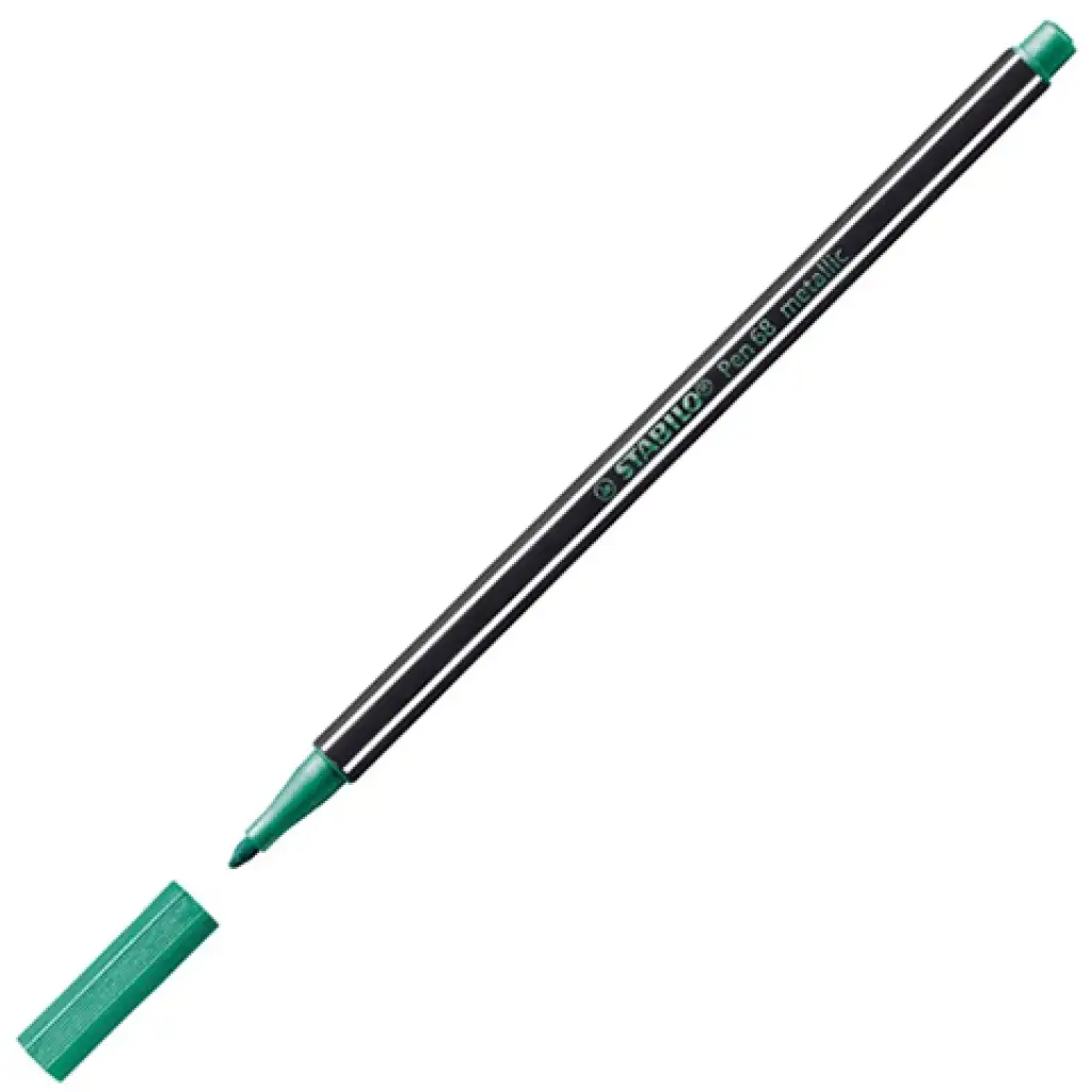 Stabilo: Pen 68 1,4mm rostirón metál zöld színben kép 1