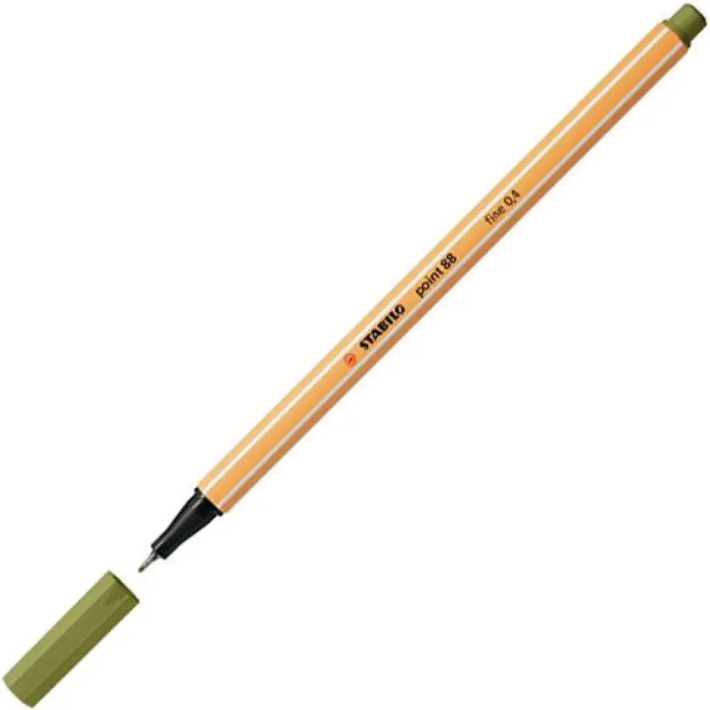 Stabilo: Point 88 popisovač v blatozelenej farbe