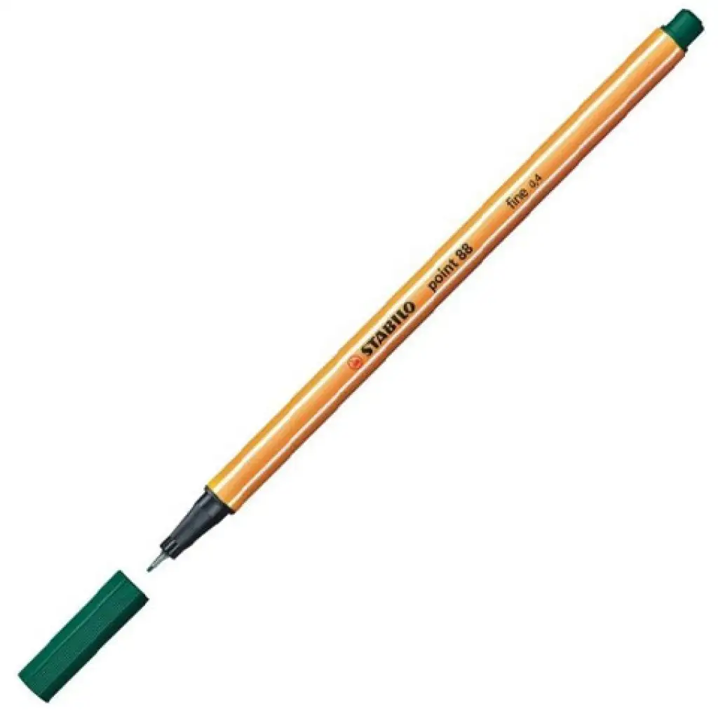 Stabilo: Point 88 tmavozelený popisovač 0,4mm