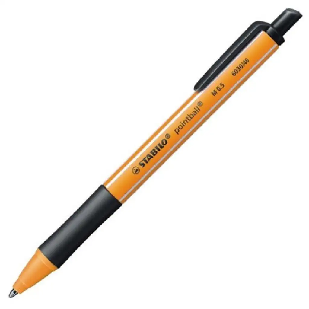 Stabilo: Pointball čierne guľôčkové pero 0,5mm