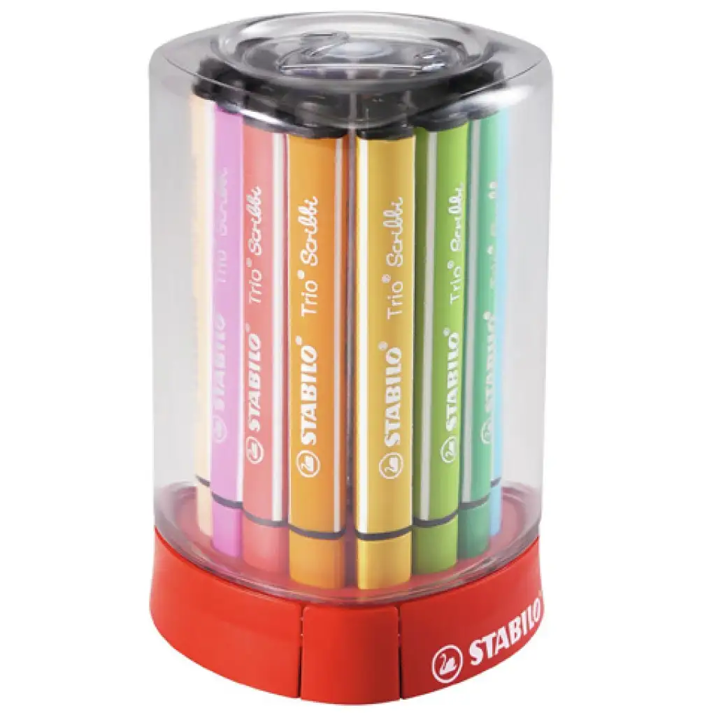 Stabilo: Trio Scribbi stolná súprava fixiek, 12ks