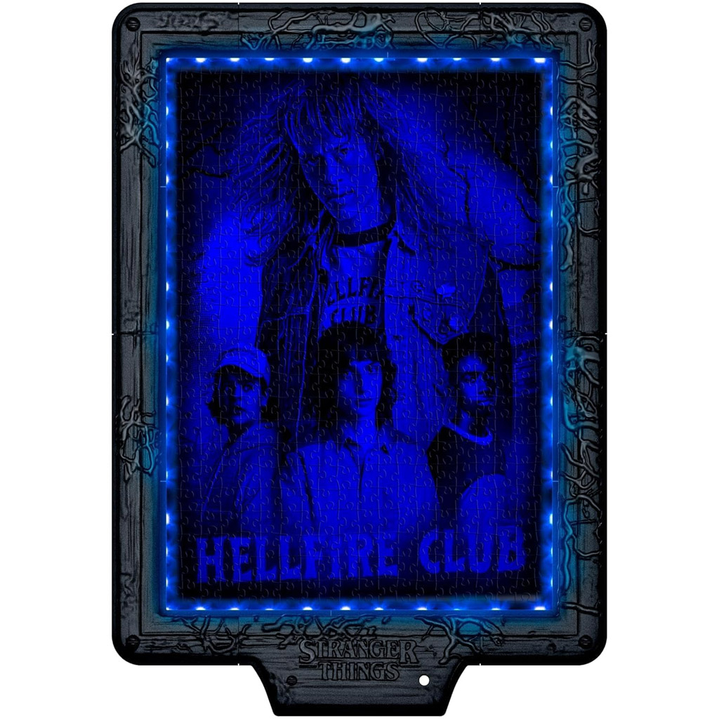 Stranger Things – Vecnove prekliatie 520-dielne puzzle s rámom a RGB LED osvetlením – Clementoni kép 3