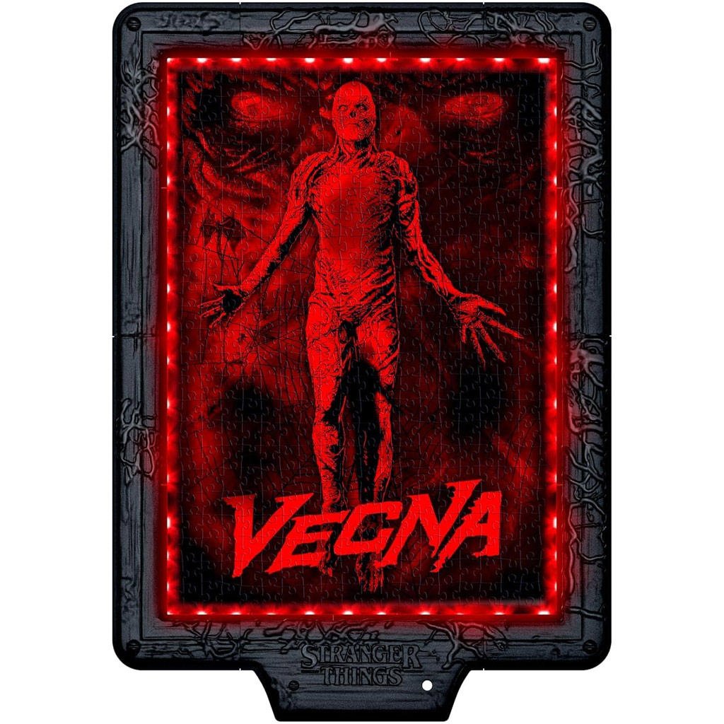 Stranger Things – Vecnove prekliatie 520-dielne puzzle s rámom a RGB LED osvetlením – Clementoni kép 4