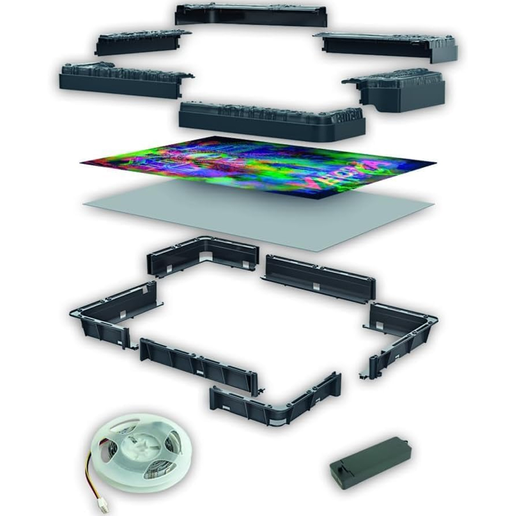 Stranger Things – Vecnove prekliatie 520-dielne puzzle s rámom a RGB LED osvetlením – Clementoni kép 7