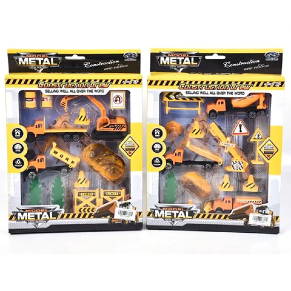 Stavebná herná súprava vo dvoch variantoch s vozidlami a doplnkami