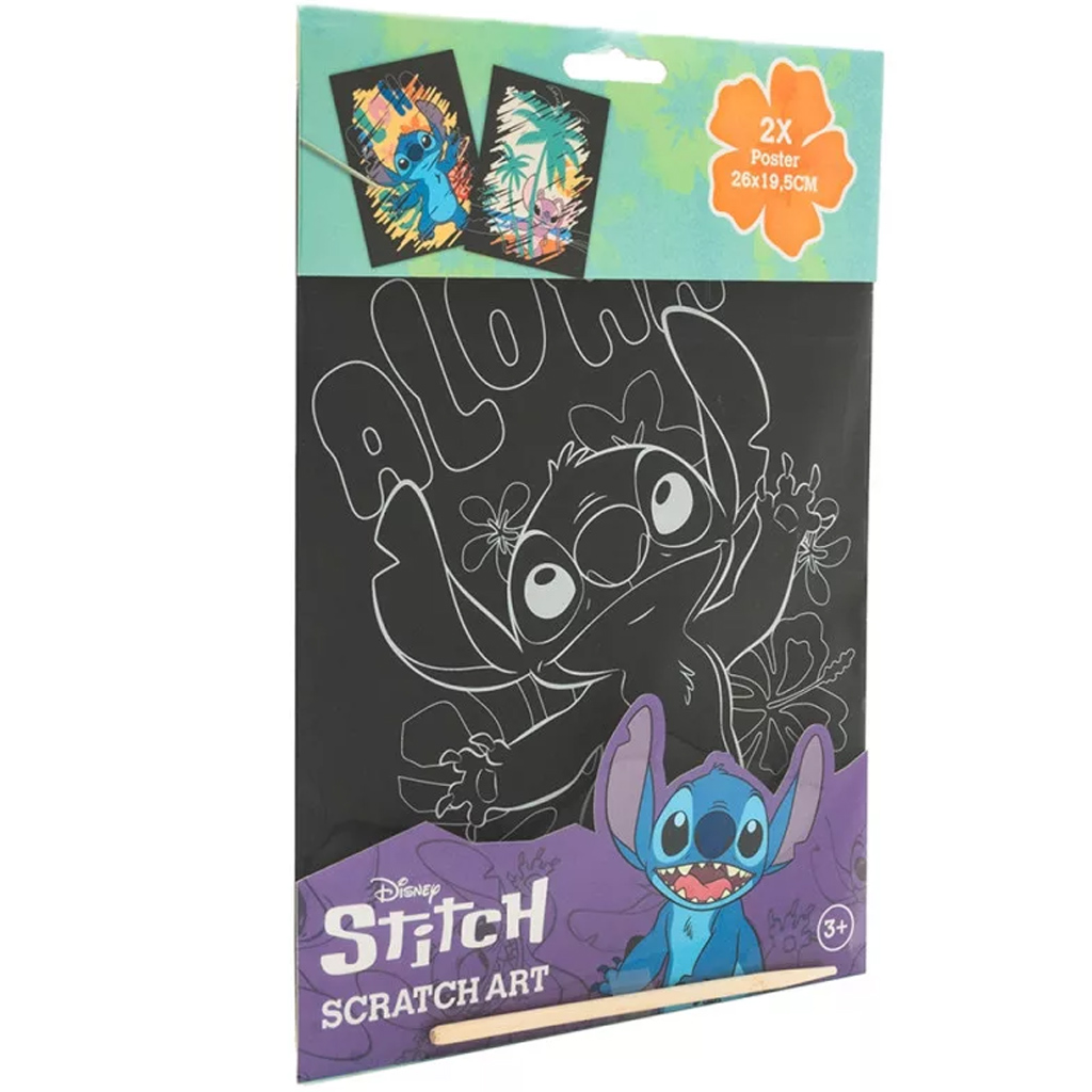 Canenco: Stitch škrabací plagát, 29x15 cm, 2 kusy kép 2