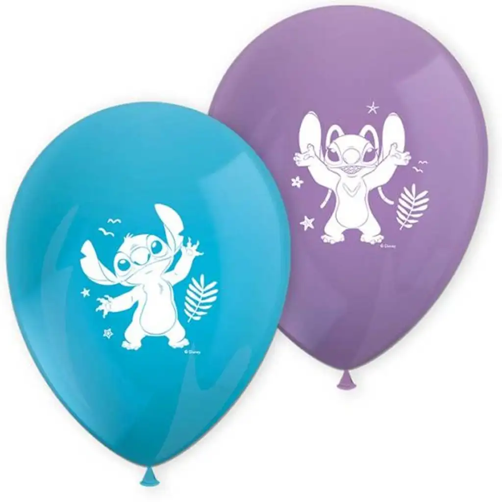 Disney Stitch lila-kék lufi 8db-os szett kép 1
