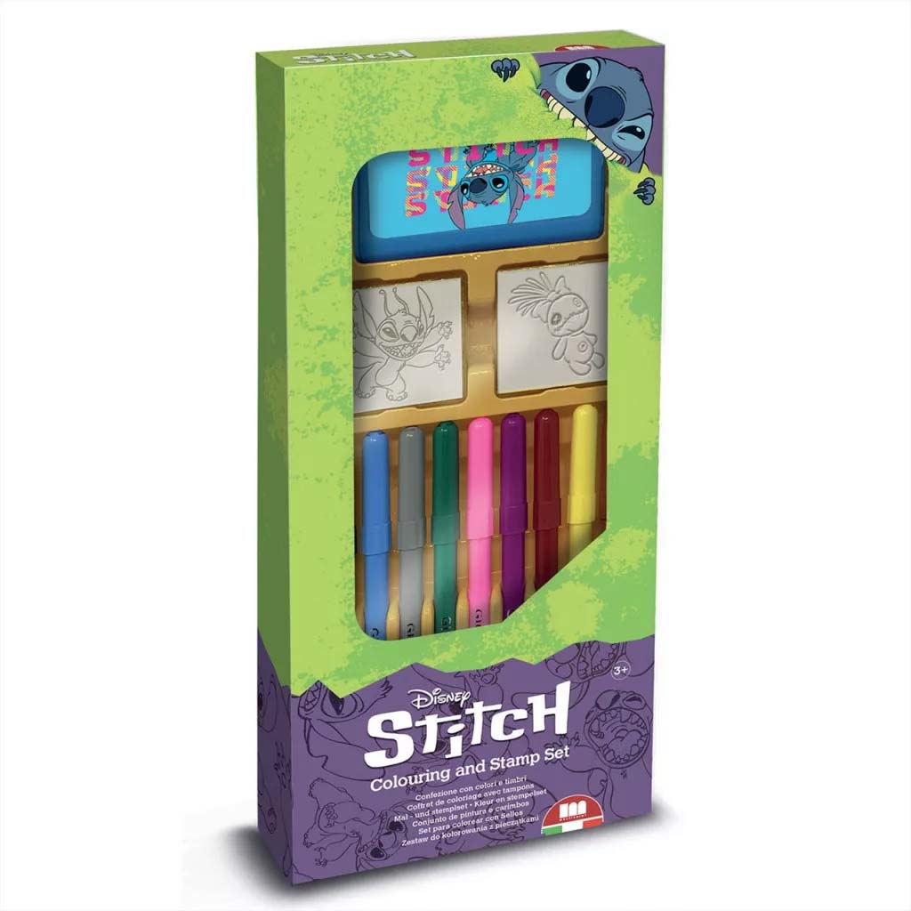 Stitch 9-dielna sada pečiatok s fixkami - Multiprint