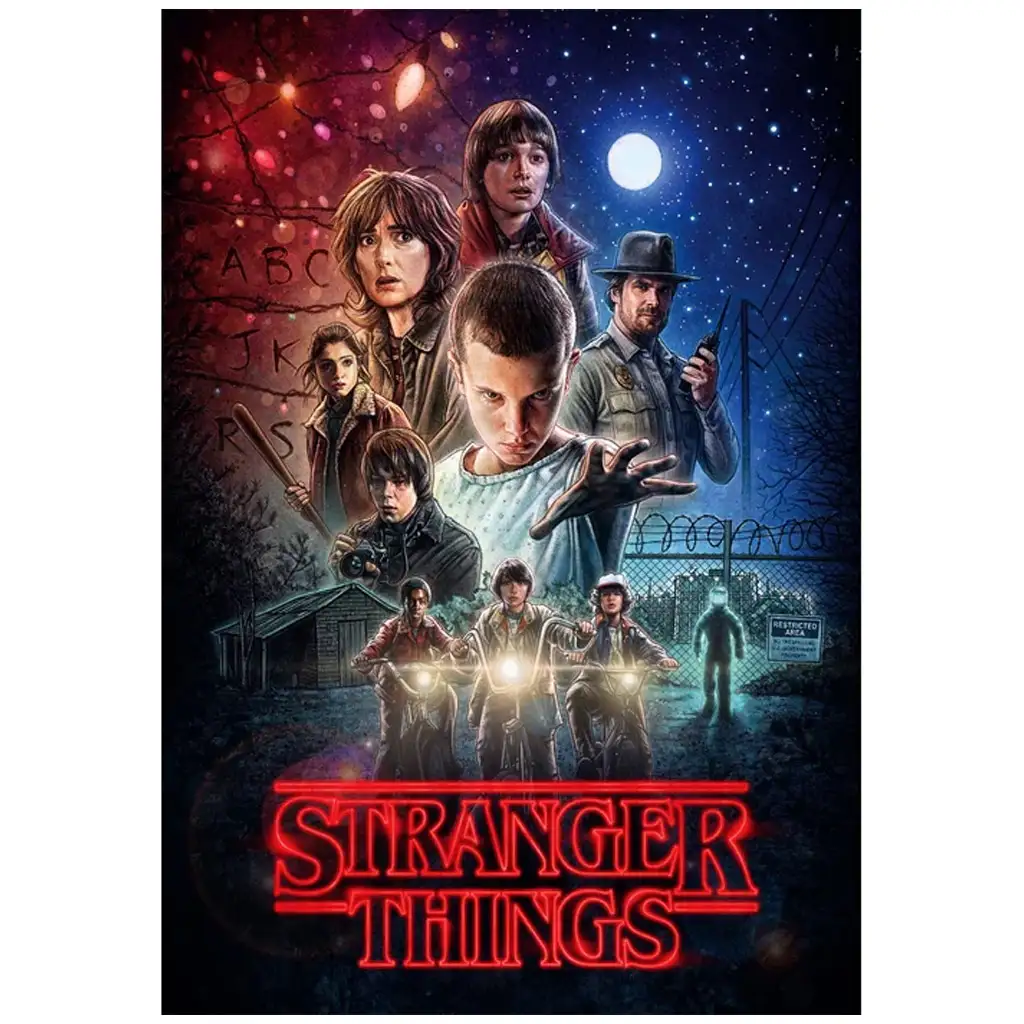 Puzzle Stranger Things 1. séria 1000 ks s plagátom - Clementoni kép 2