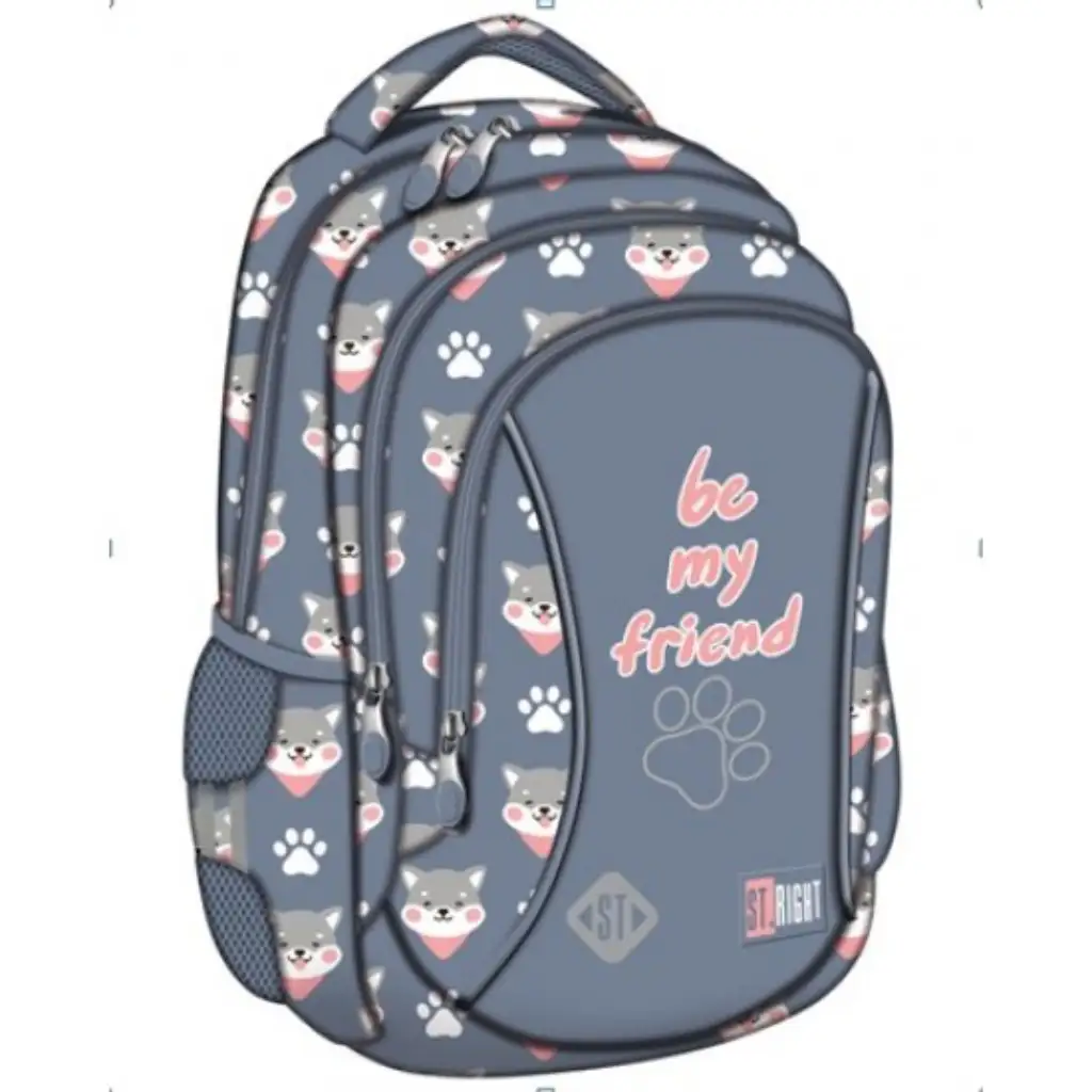 St.Right Be My Friend školská taška, batoh 15"