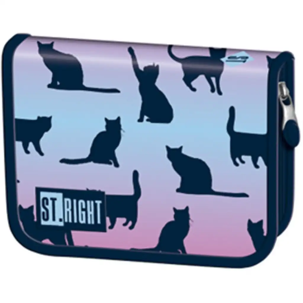 St.Right Night Cats vyklápací neplnený peračník