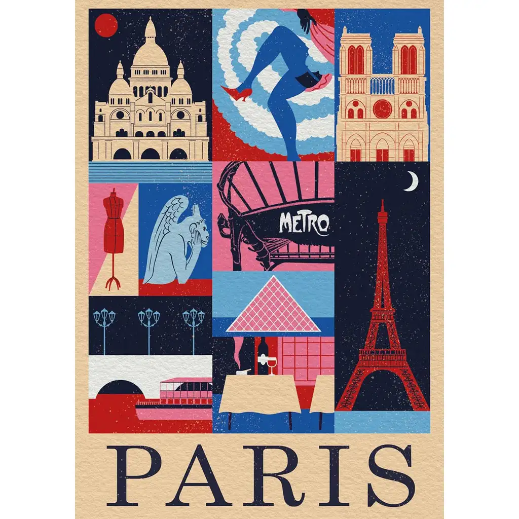 Štýl v meste Paríž 1000-dieliková puzzle - Clementoni kép 2