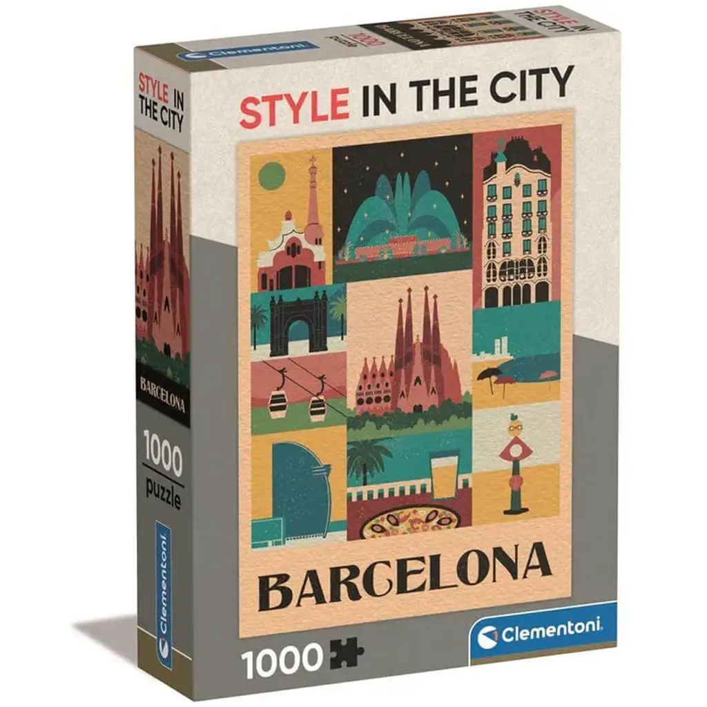 Štýl v meste Barcelona 1000-dielne puzzle - Clementoni