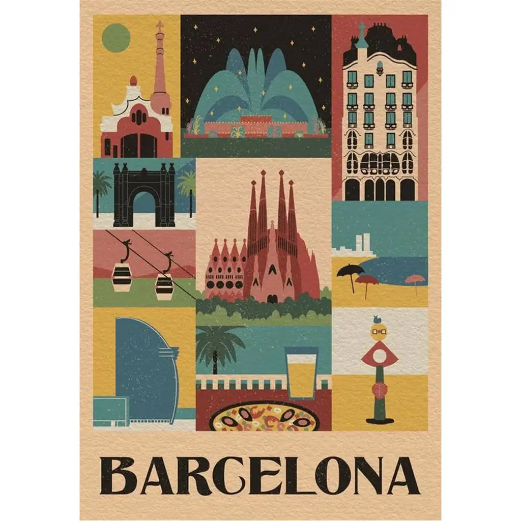 Štýl v meste Barcelona 1000-dielne puzzle - Clementoni kép 2