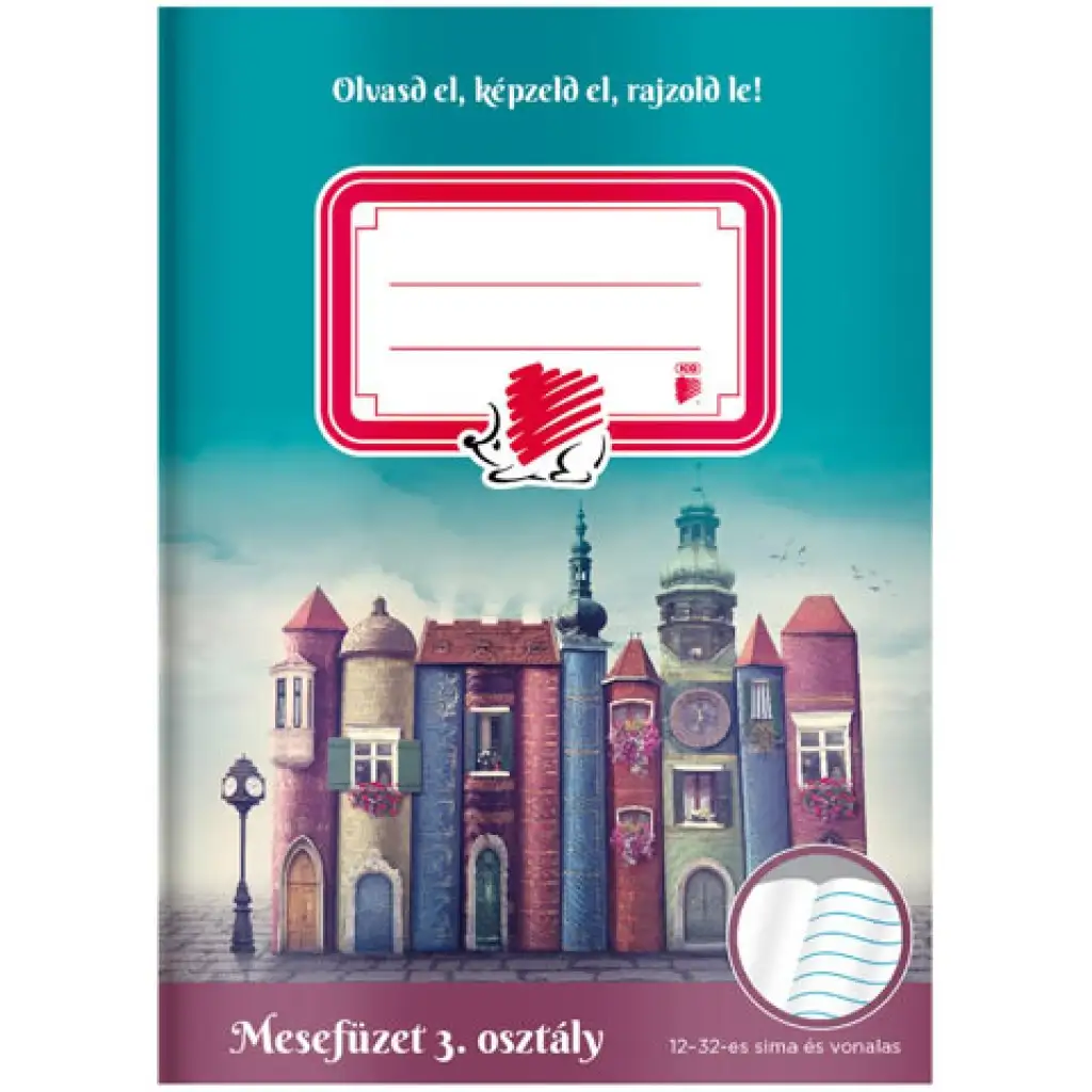 ICO: SÜNI harmadik osztályos mesefüzet A/5-ös 12-32-es vonalazással kép 1