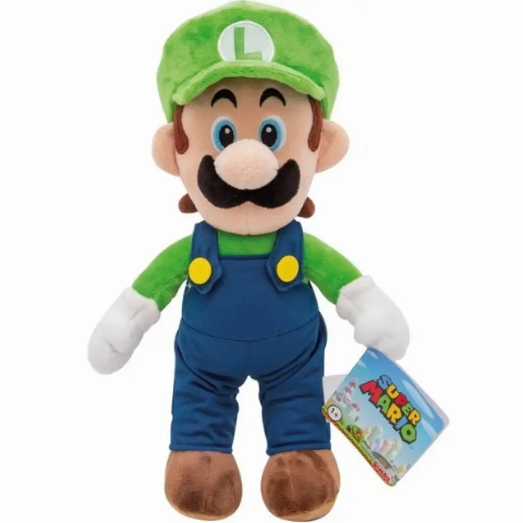 Super Mario: Luigi 30cm plyšová figúrka