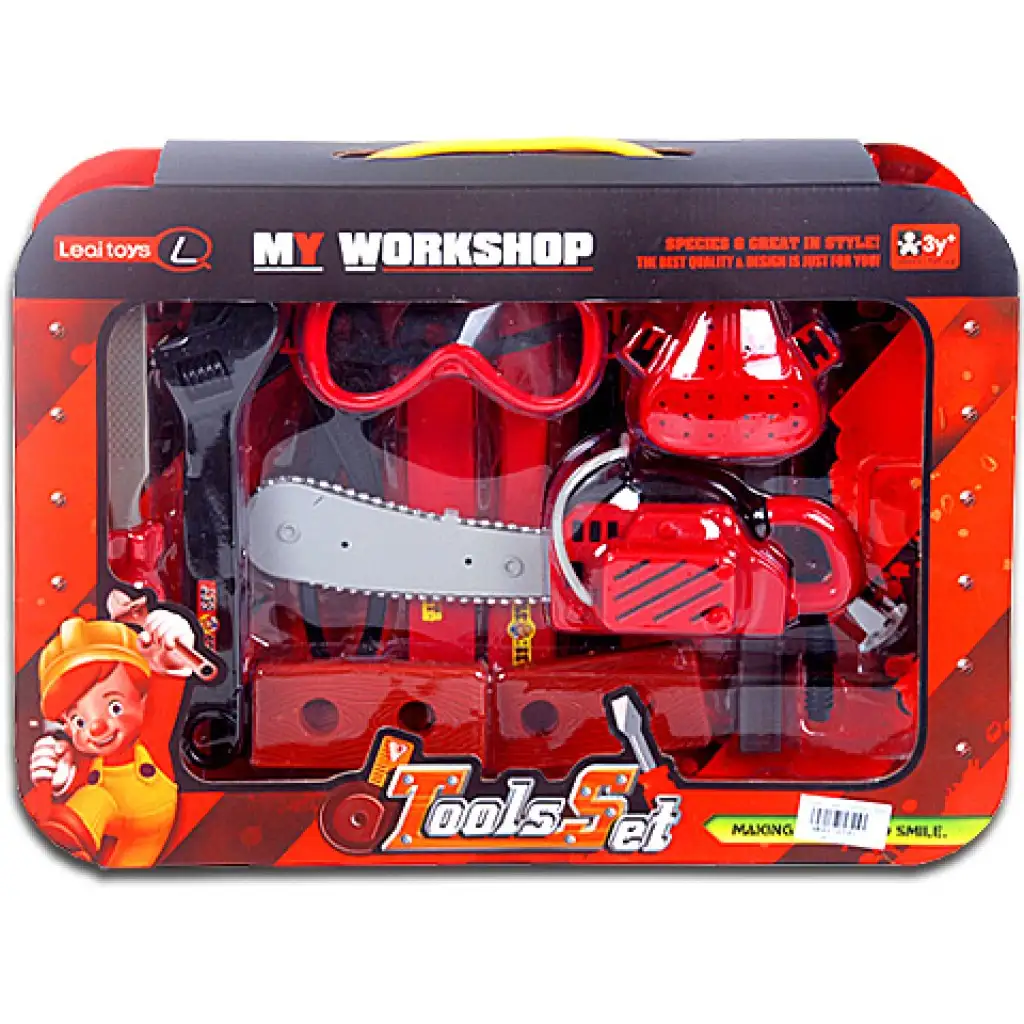 Súprava náradia s motorovou pílou a doplnkami