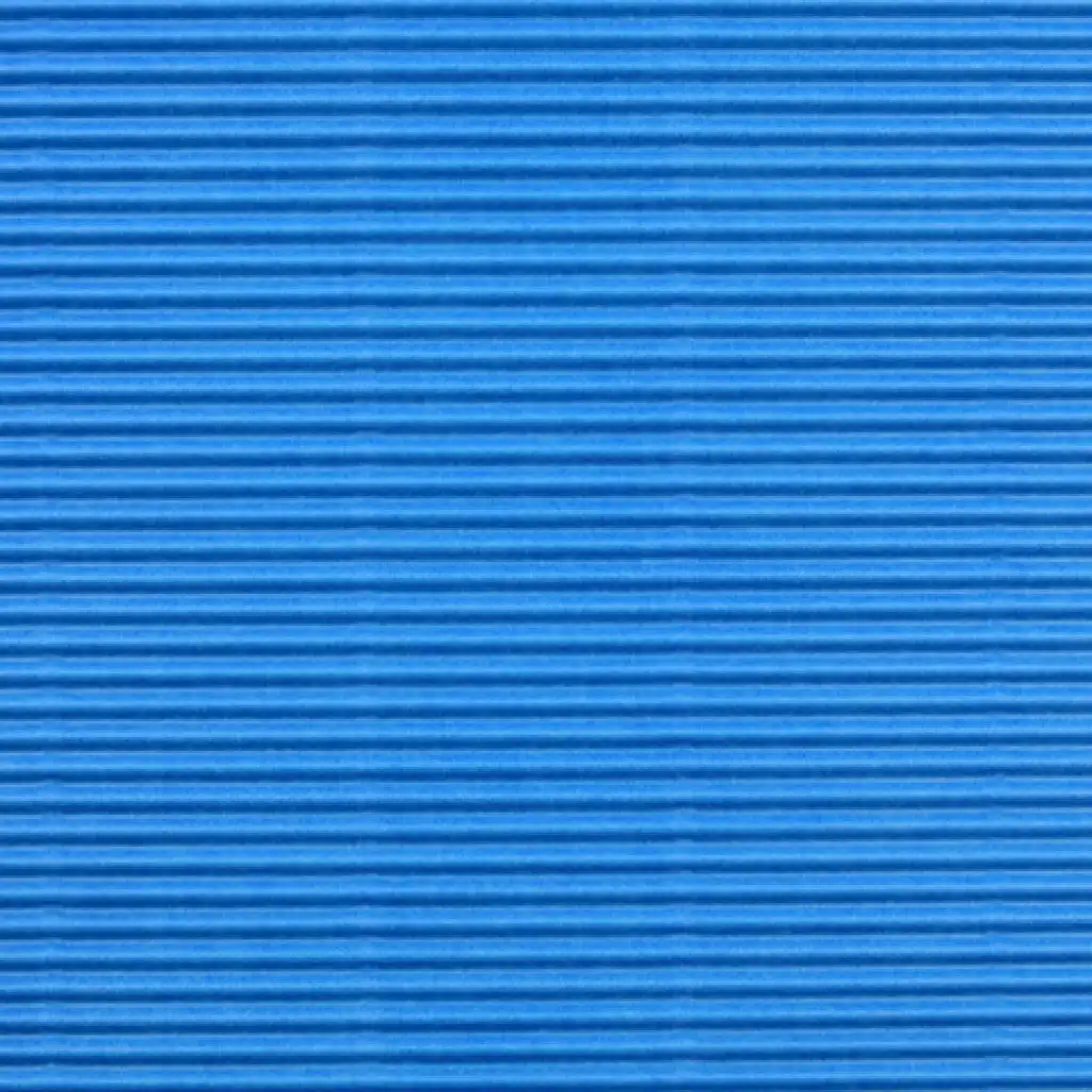 Svetlomodrá 3D vlnitá lepenka na dekoráciu B2 50x70cm 1ks
