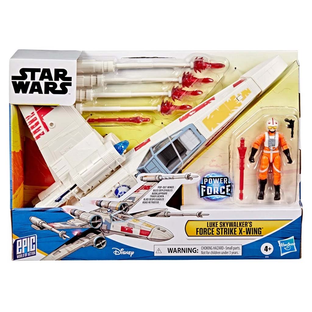 Star Wars: Epic World of Action X-krídlo Lukea Skywalkera – Úder sily - Hasbro