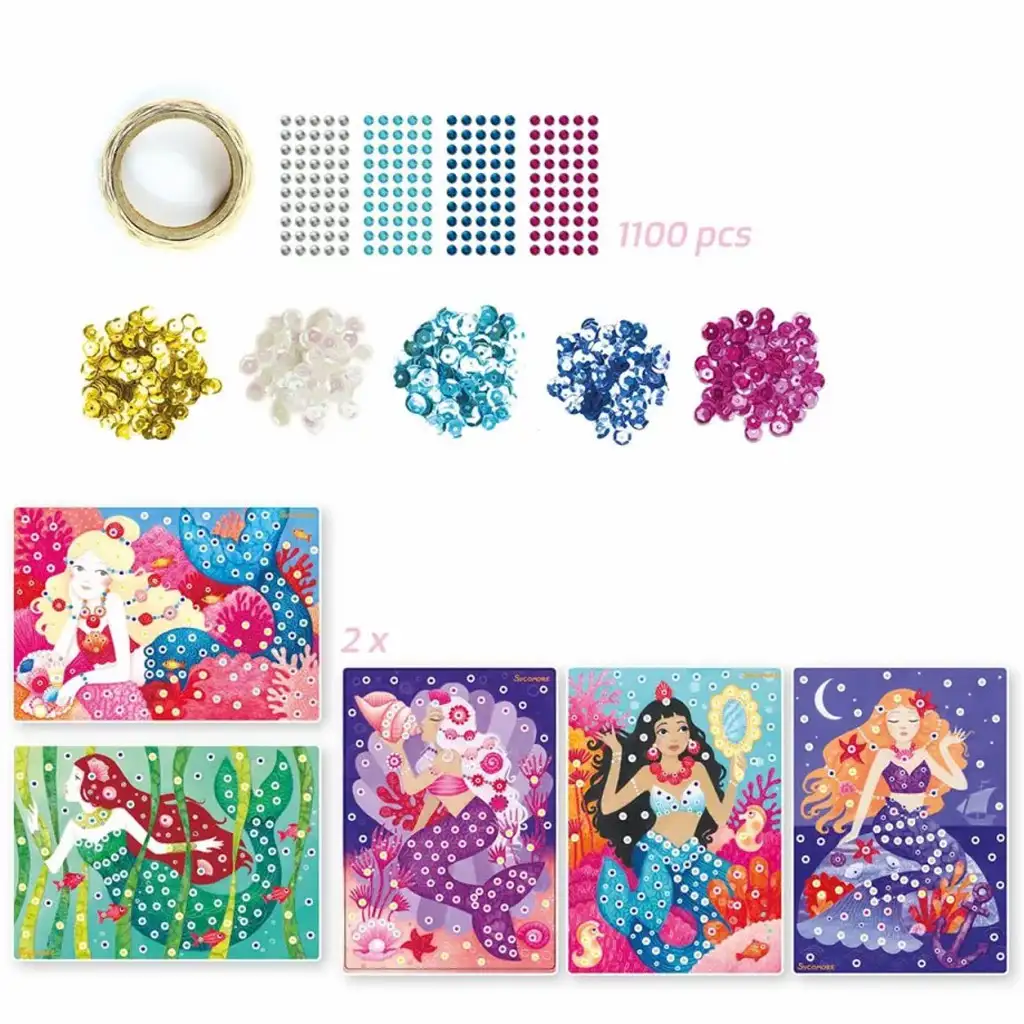 Sycomore: Artissimo sada na výrobu mozaikového obrazu s morskými pannami kép 2