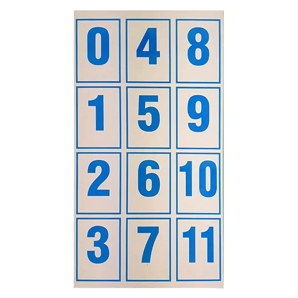 Číslo a symbolová karta pre 1. ročník