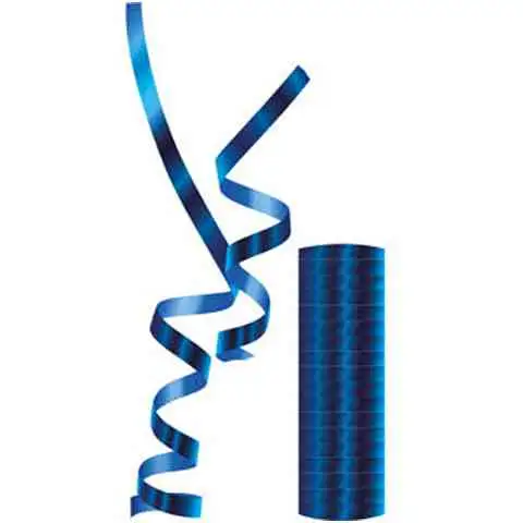Serpentína kovová modrá 18 ks