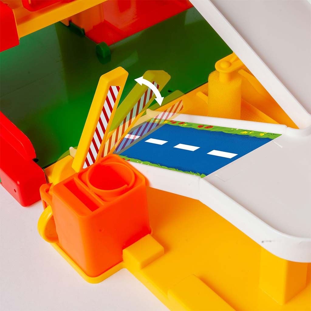 Trojpodlažná servisná garáž s cestou a príslušenstvom - Wader kép 4