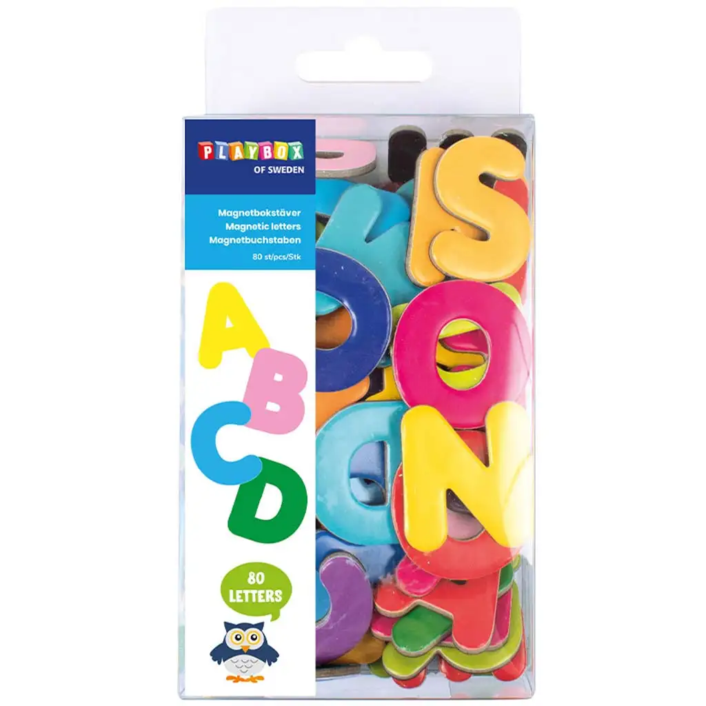 PlayBox: Farebné, magnetické písmená 80 ks