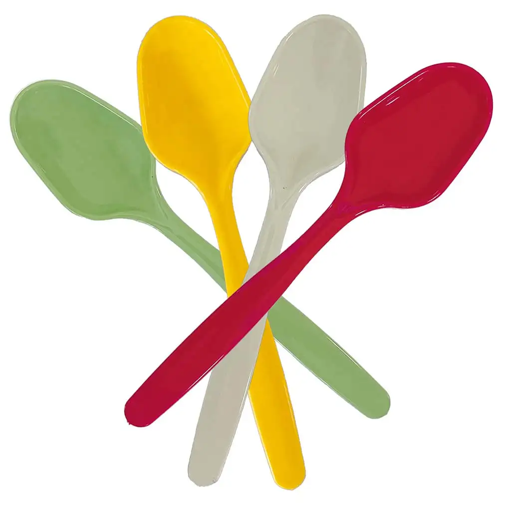 Farebné opakovane použiteľné lyžice – sada 8 kusov