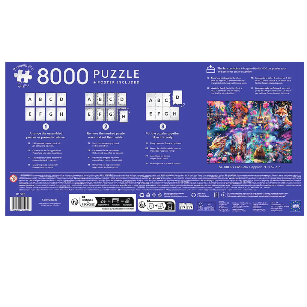 Farebný svet – prémiové 8000-dielne puzzle – Trefl kép 3