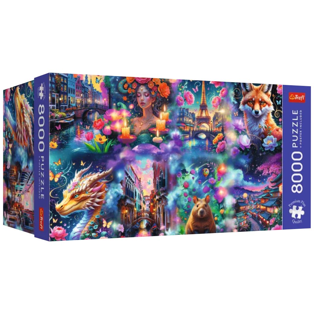 Farebný svet – prémiové 8000-dielne puzzle – Trefl