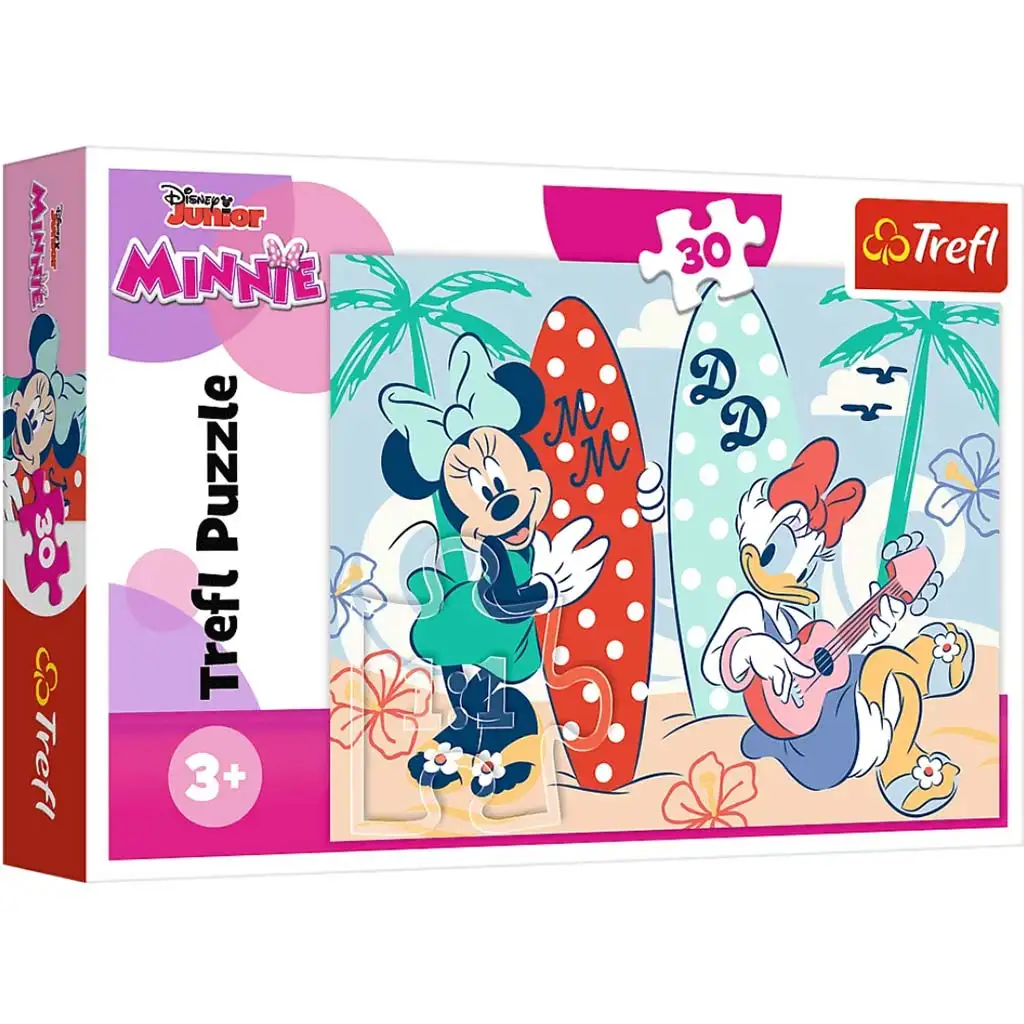 Disney szereplők a tengerparton 30db-os puzzle - Trefl kép 1