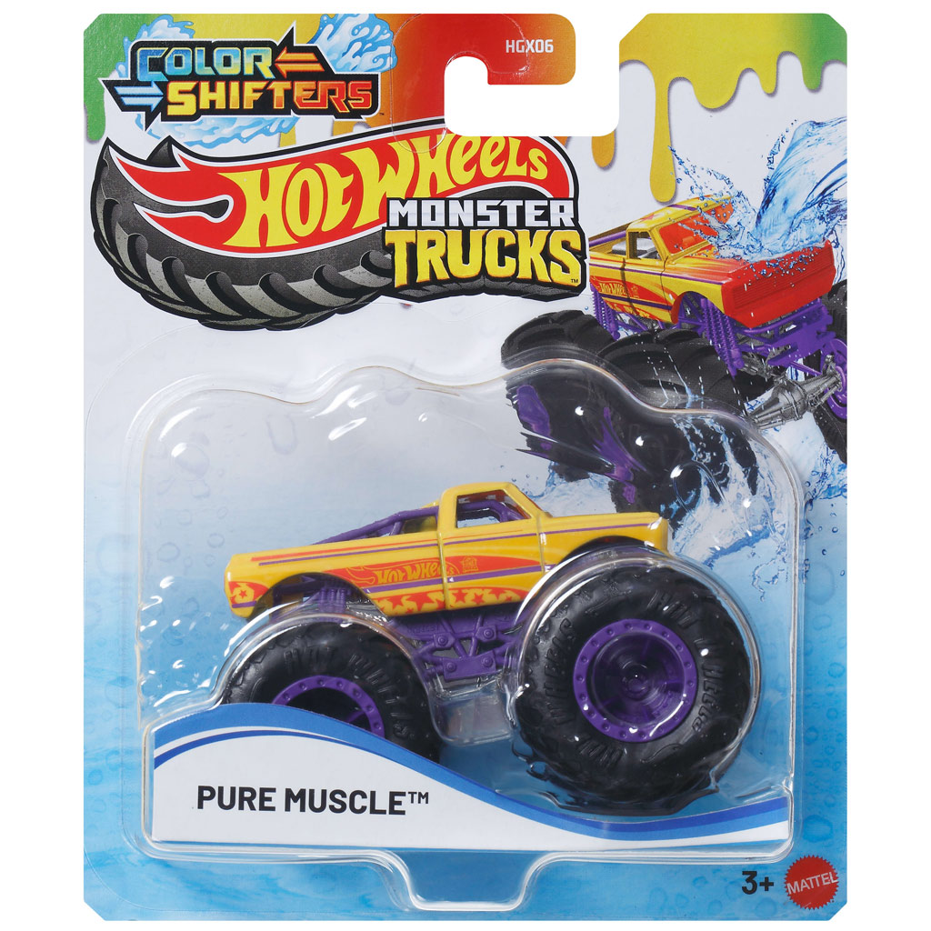 Hot Wheels Monster Truck: Pure Muscle meniacifarebné autíčko 1/64 - Mattel
